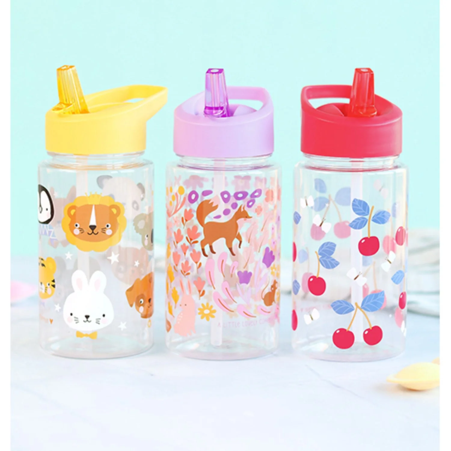 A Little Lovely Company Flower Garden Water Bottle - Image 3