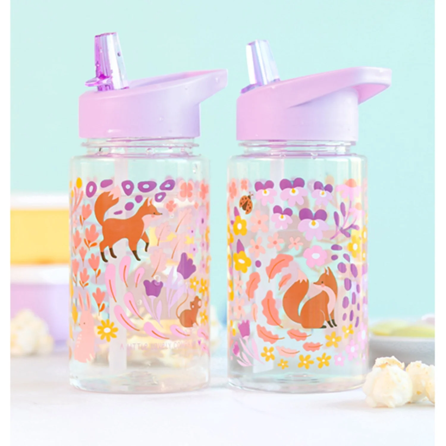 A Little Lovely Company Flower Garden Water Bottle - Image 5