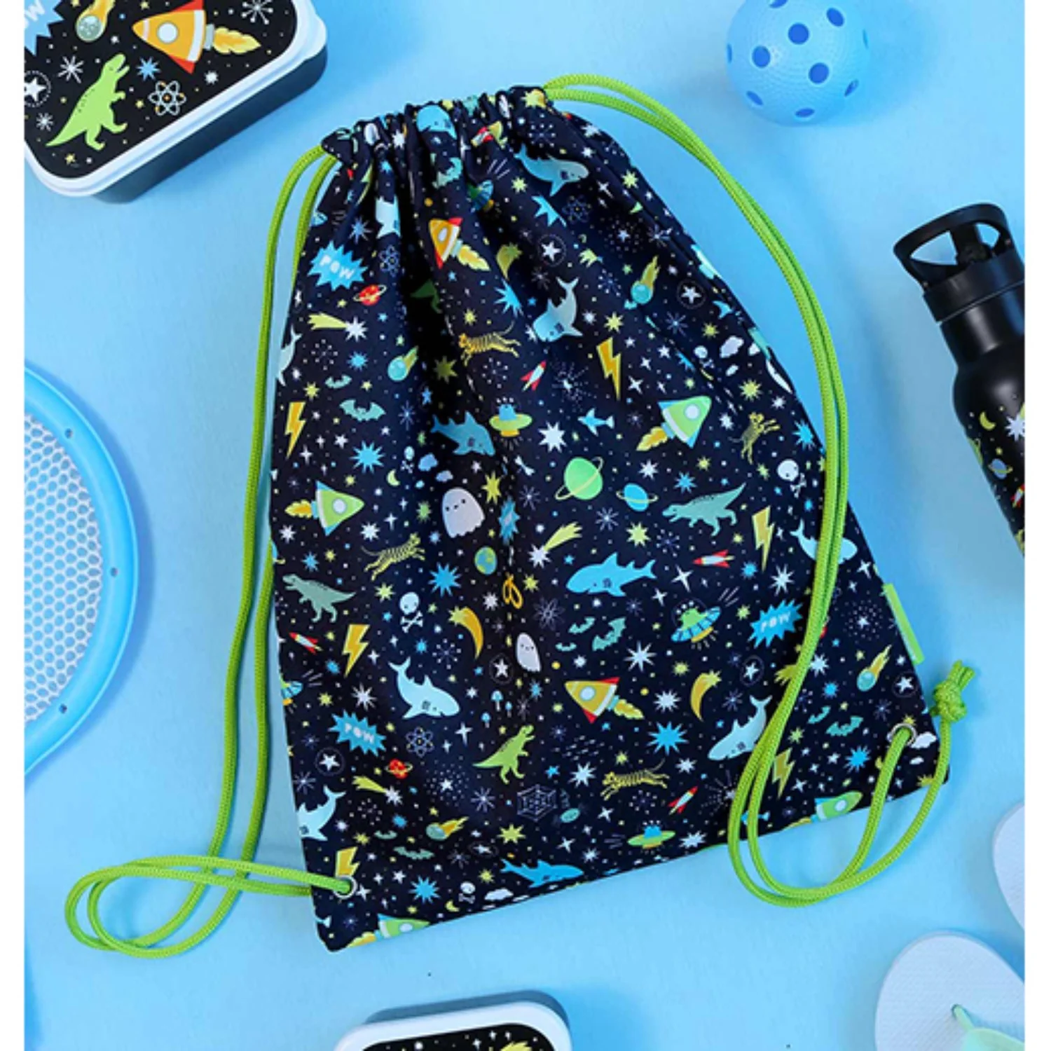 A Little Lovely Company Galaxy Gym Bag - Image 4