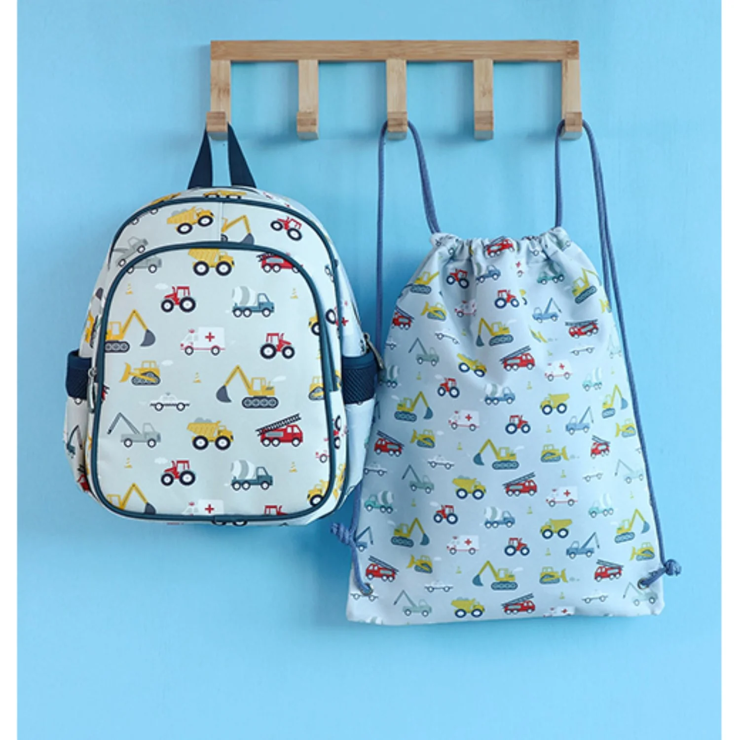 A Little Lovely Company Vehicles Gym Bag - Image 3