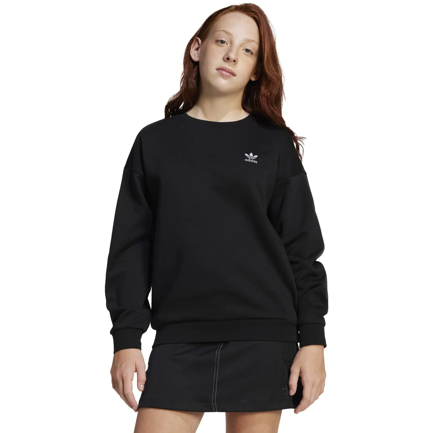 adidas Originals Black Boyfriend Crew Sweatshirt - Image 2