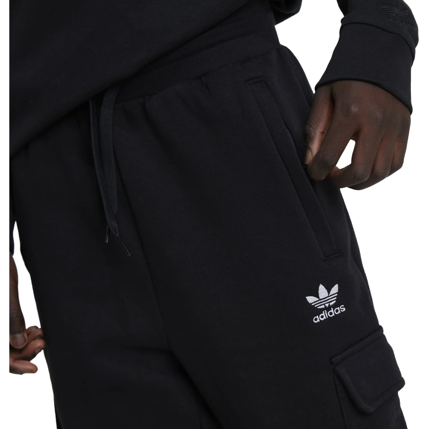 adidas Originals Black Fleece Cargo P Pants - Image 3