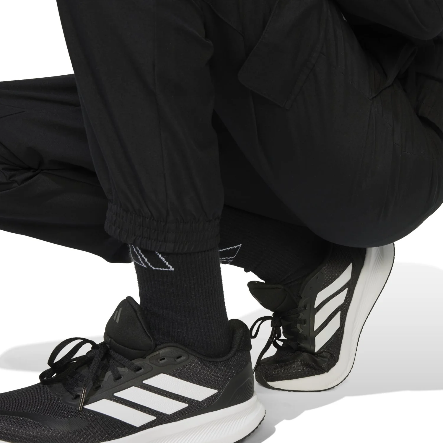 adidas Originals Black/White J Wv Cargo Tracksuit - Image 6