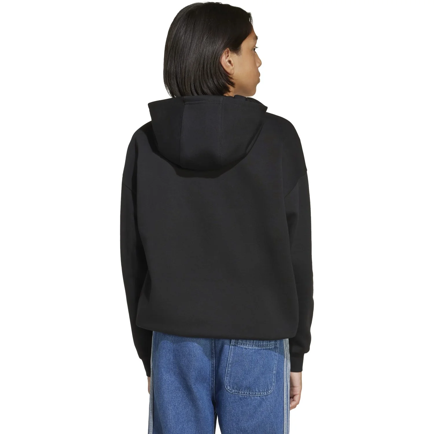 adidas Originals Black/White Loose Hoodie Fl - Image 3