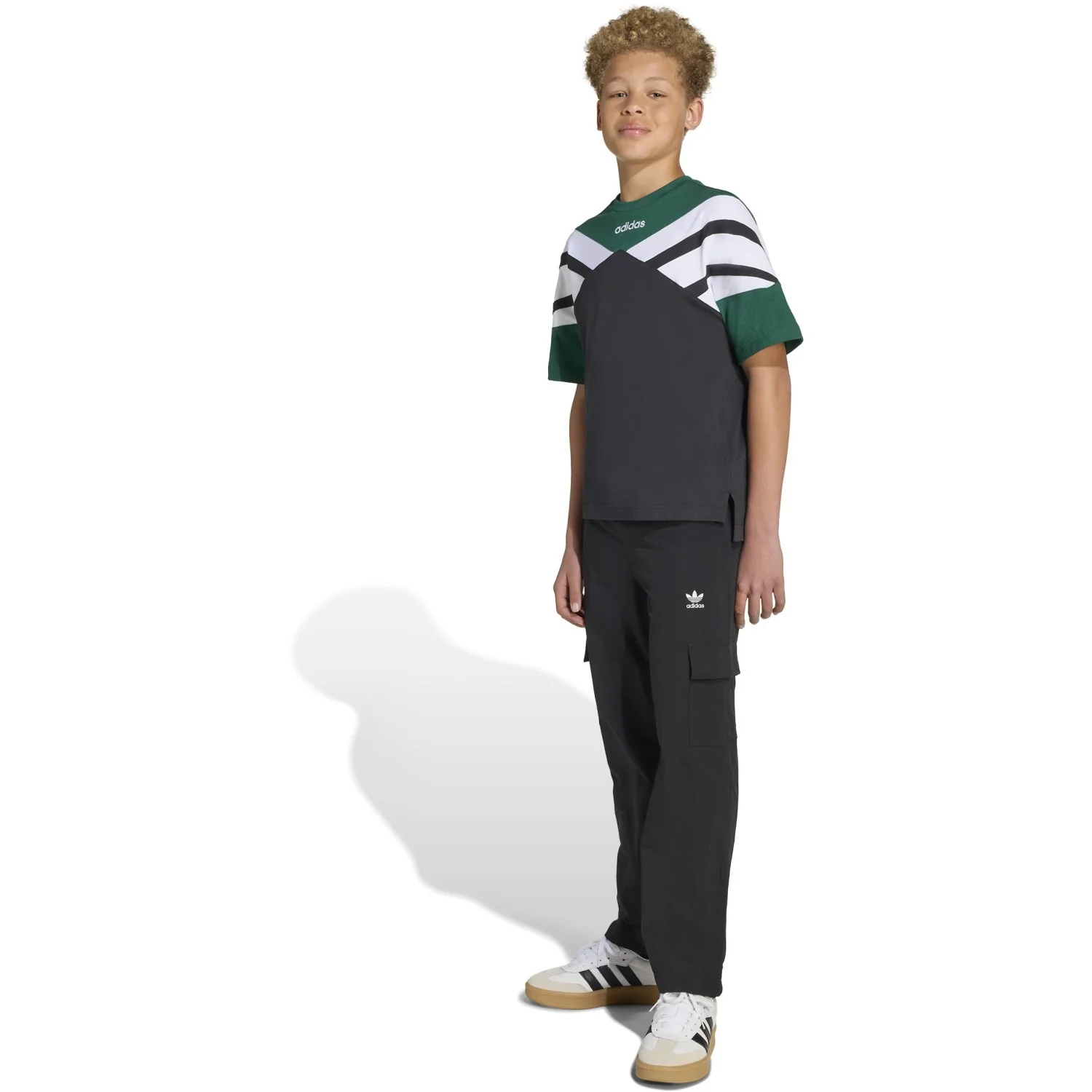 adidas Originals Black/White Oh Woven Cargo Pants - Image 4