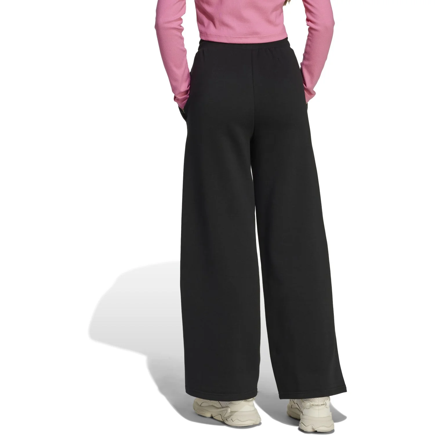 adidas Originals Black/White Wide Leg Pants - Image 5