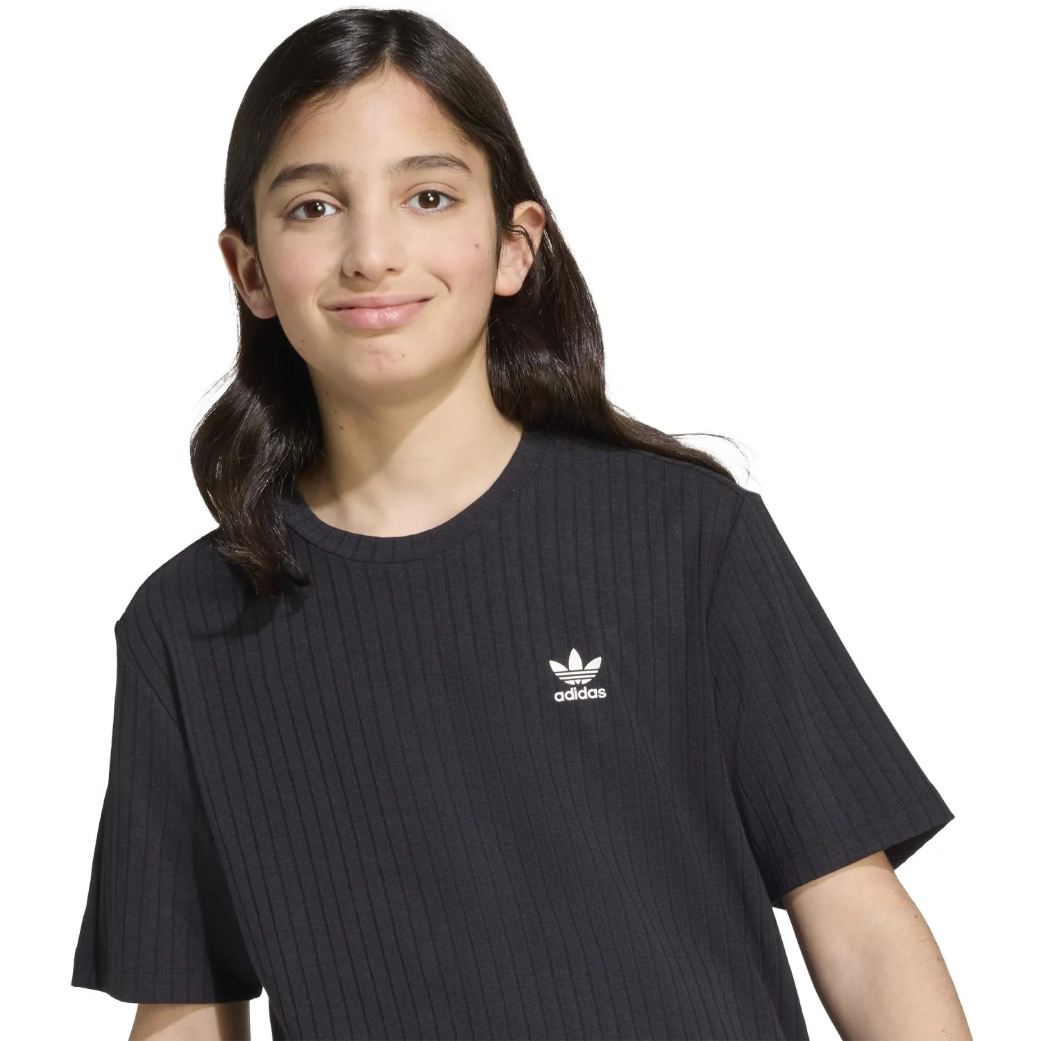 adidas Originals Black/White Wide Rib T-shirt - Image 2