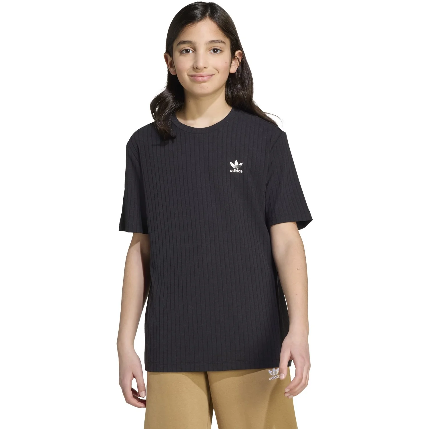 adidas Originals Black/White Wide Rib T-shirt - Image 6