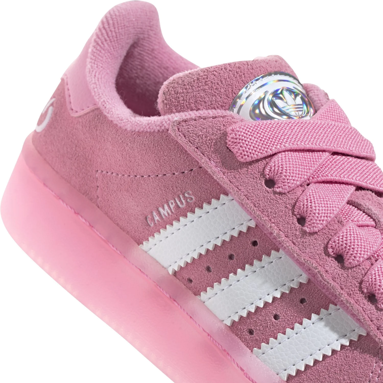 adidas Originals Bliss Pink/Ftwr White/Clear Pink Campus 00S Led Lights Cf El C Sneakers - Image 4