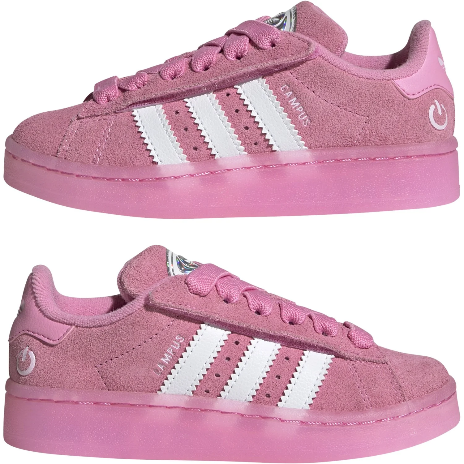 adidas Originals Bliss Pink/Ftwr White/Clear Pink Campus 00S Led Lights Cf El C Sneakers - Image 6