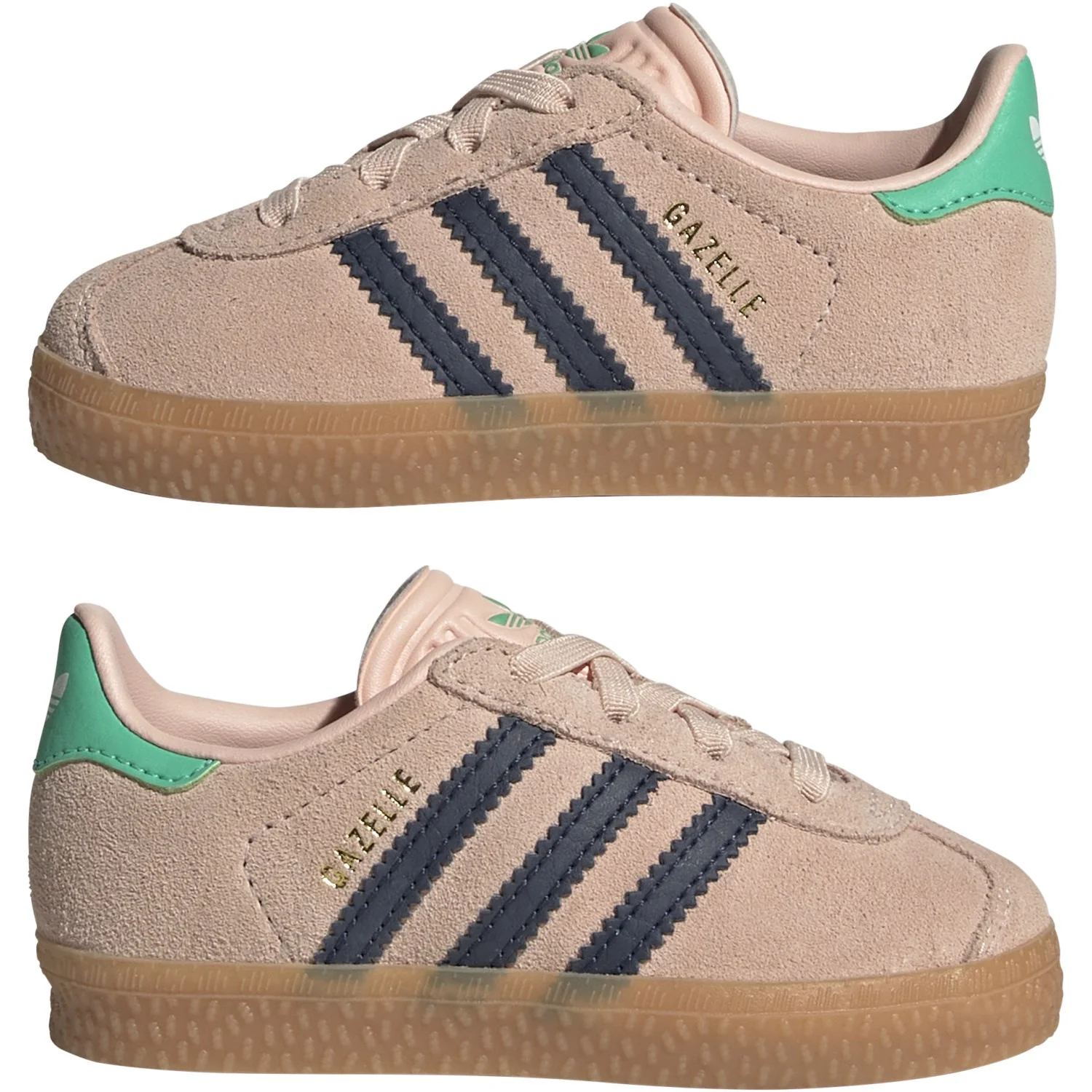 adidas Originals Blush Pink/Night Indigo/Hi-Res Green Gazelle Cf El I Sneakers - Image 5