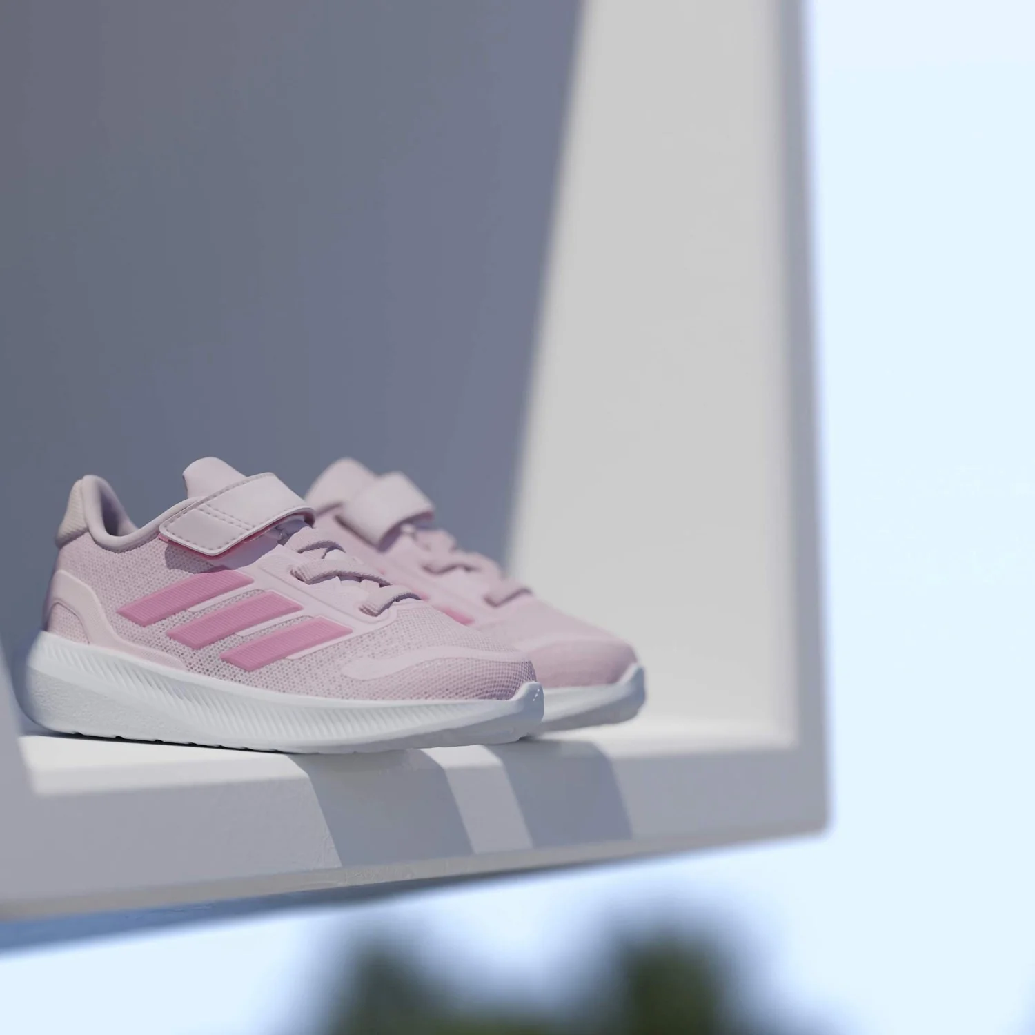 adidas Originals Clear Pink/Bliss Pink/Clear Pink Runfalcon 5 El I Sneakers - Image 4