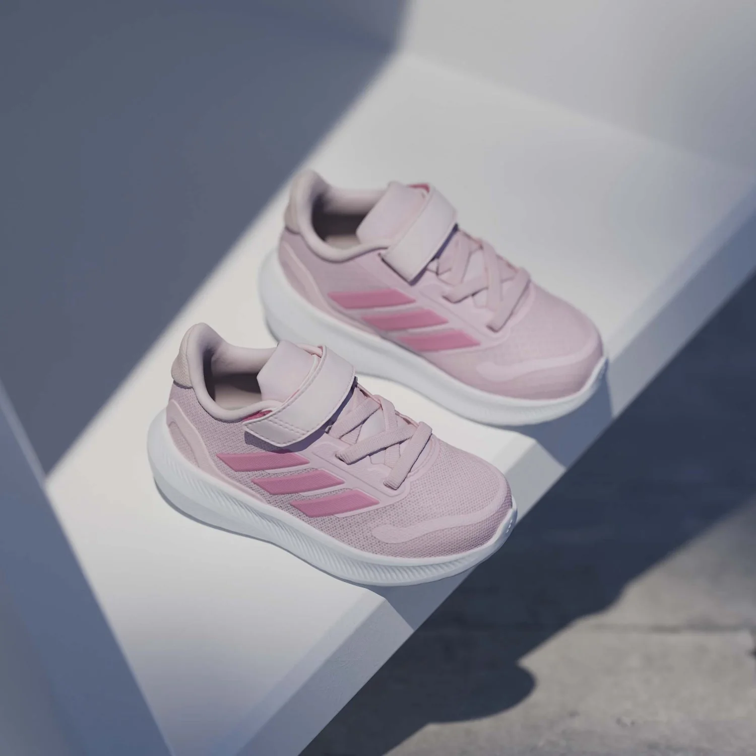 adidas Originals Clear Pink/Bliss Pink/Clear Pink Runfalcon 5 El I Sneakers - Image 7