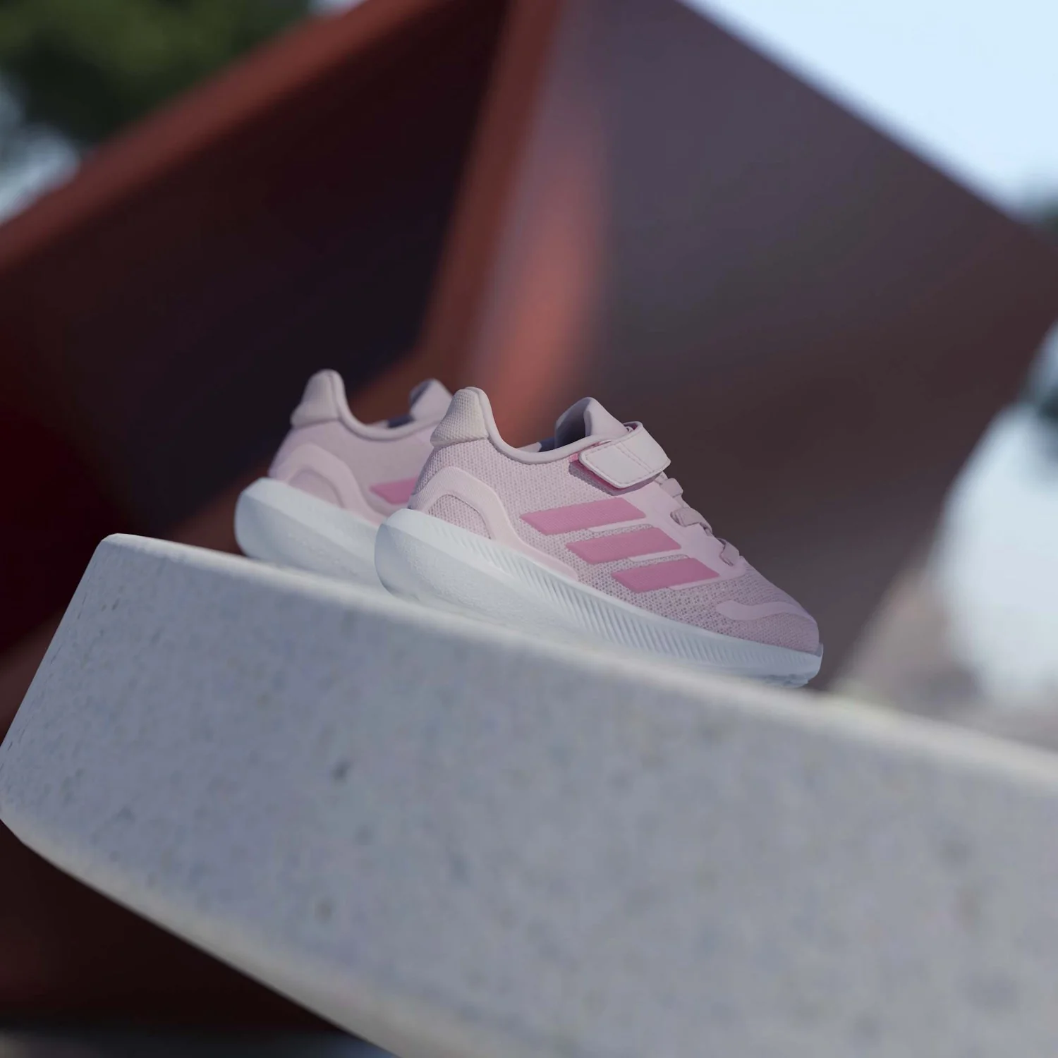 adidas Originals Clear Pink/Bliss Pink/Clear Pink Runfalcon 5 El I Sneakers - Image 8
