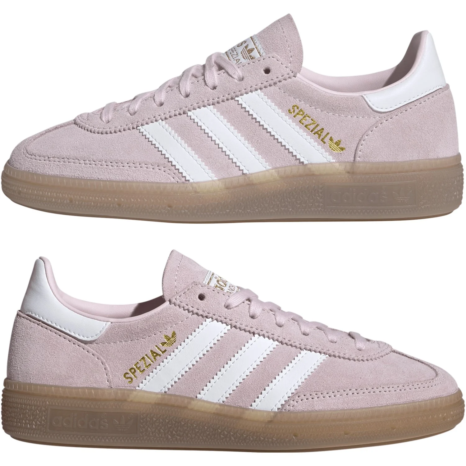 adidas Originals Clear Pink/Non-Dyed/Gum5 Handball Spezial J Sneakers - Image 5