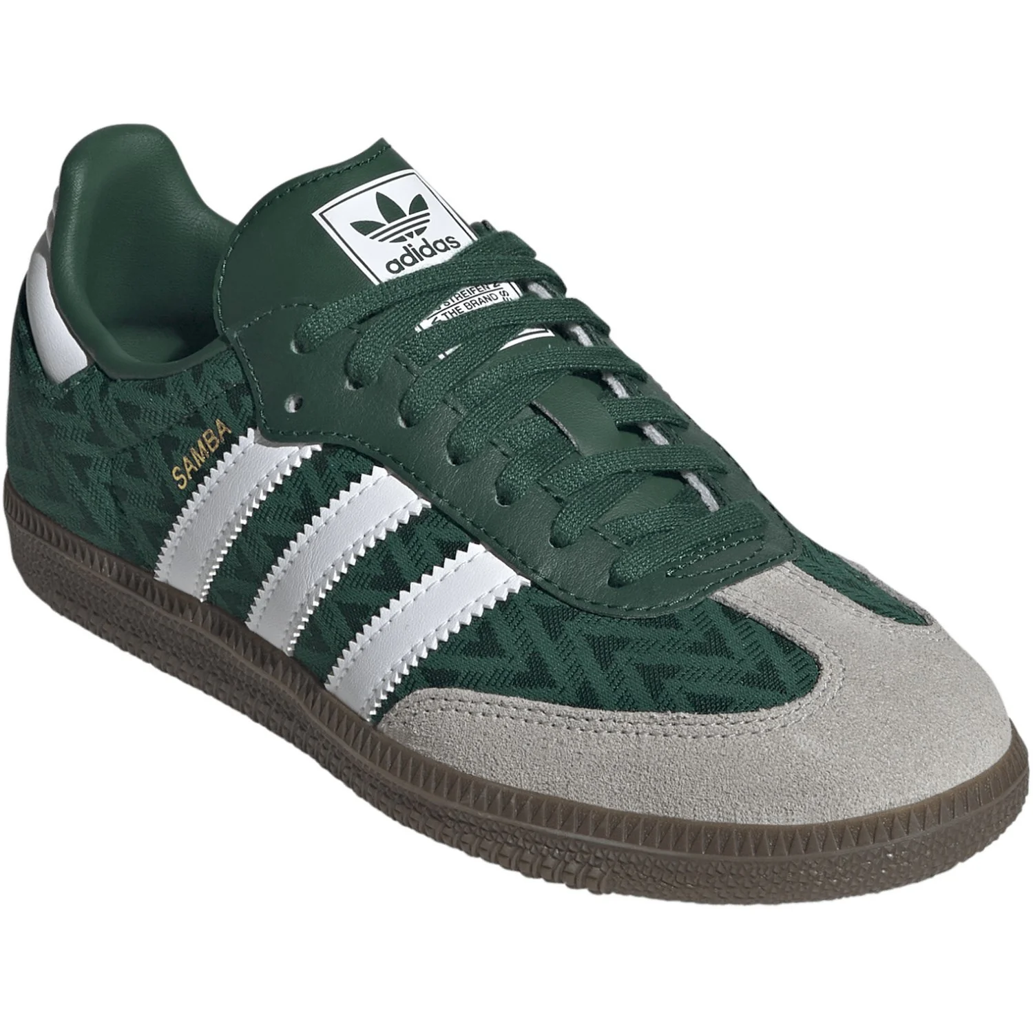 adidas Originals Collegiate Green/Ftwr White/Gum5 Samba Og J Sneakers - Image 2