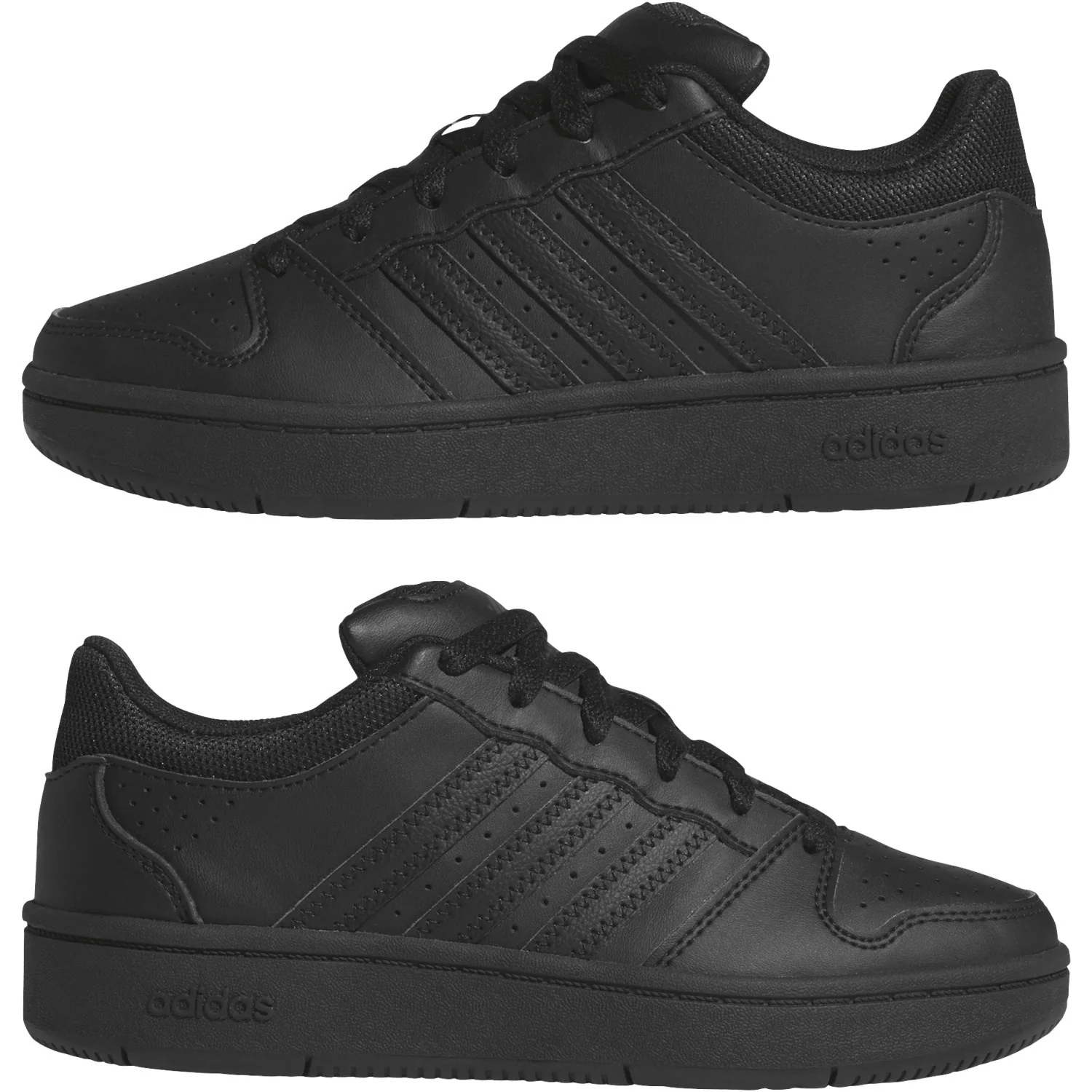 adidas Originals Core Black Core Black Carbon Hoops Classic J Sneakers - Image 5