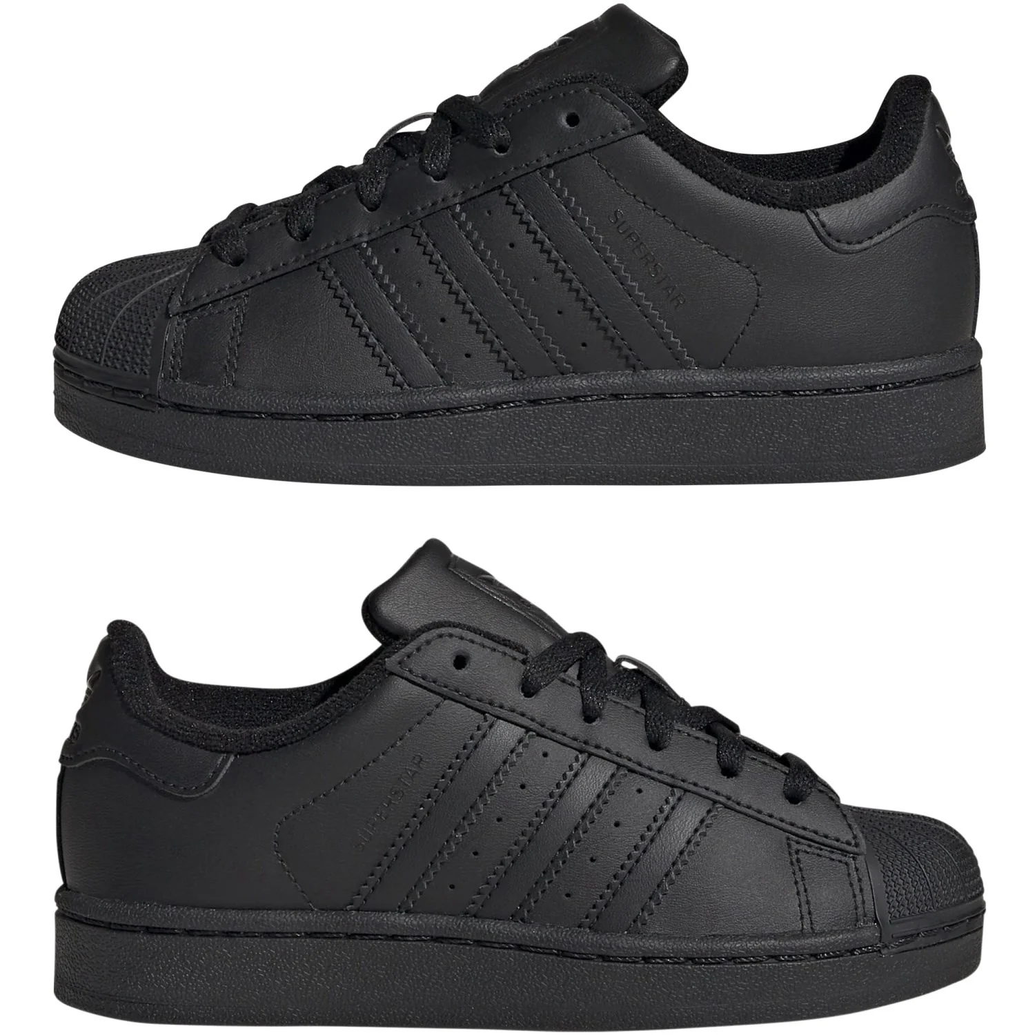 adidas Originals Core Black/Core Black/Core Black Superstar Ii C Sneakers - Image 5