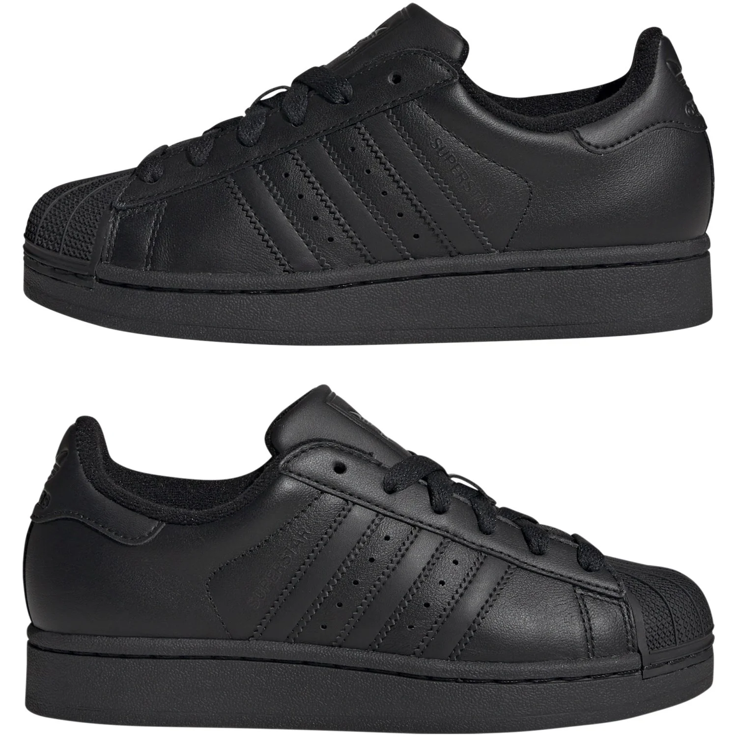 adidas Originals Core Black/Core Black/Core Black Superstar Ii J Sneakers - Image 5