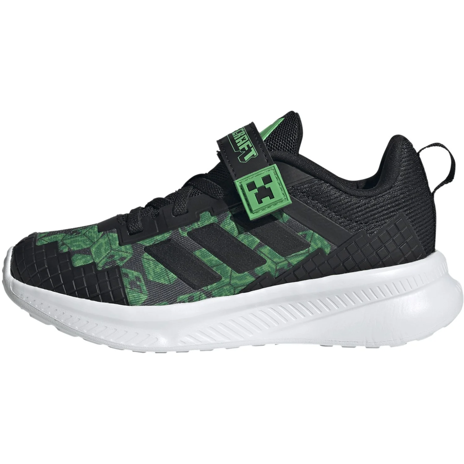 adidas Originals Core Black/Core Black/Ftwr White Minecraft Fortarun El C Sneakers - Image 6