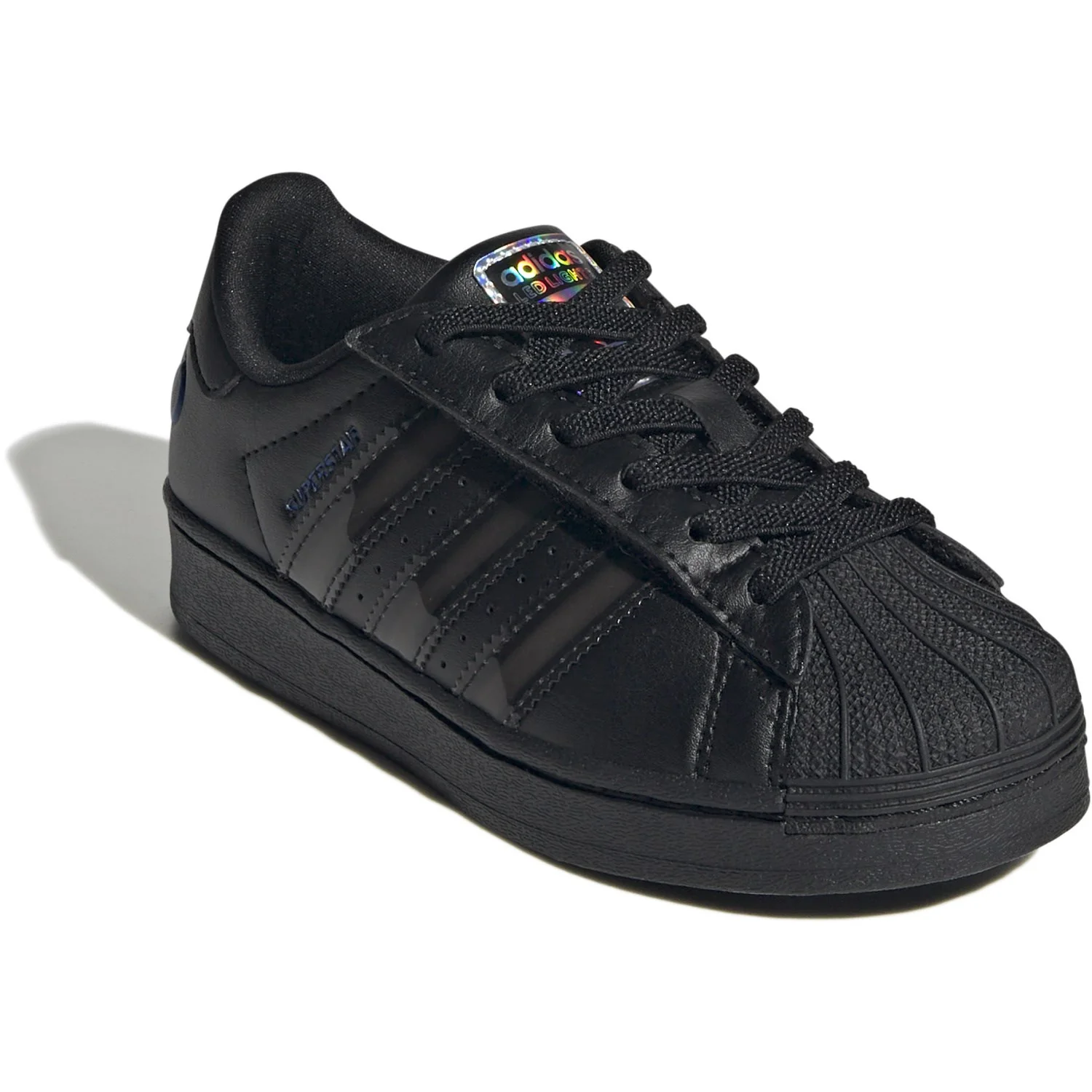 adidas Originals Core Black/Core Black/Preloved Violet Superstar Led Lights Cf El C Sneakers - Image 2