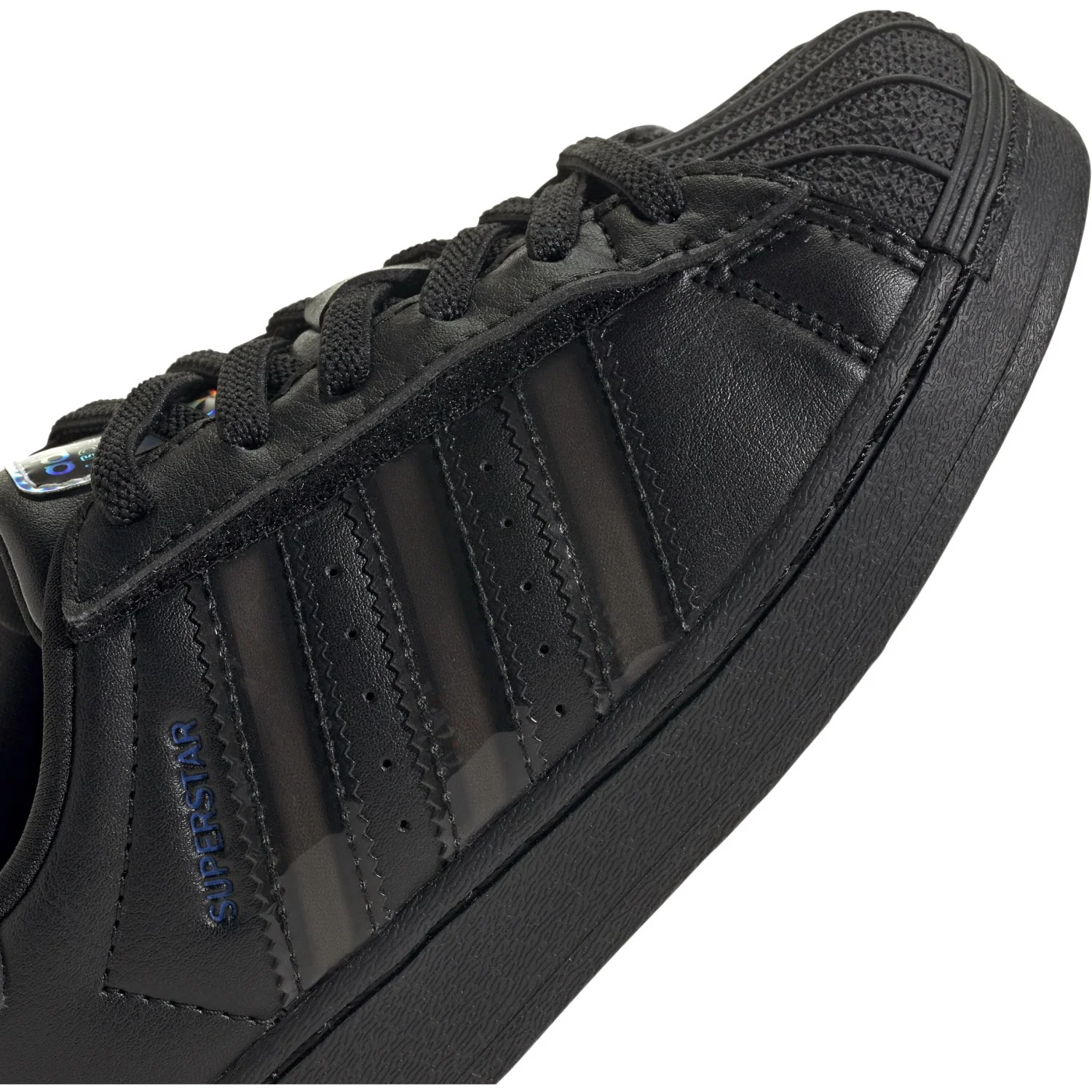 adidas Originals Core Black/Core Black/Preloved Violet Superstar Led Lights Cf El C Sneakers - Image 5