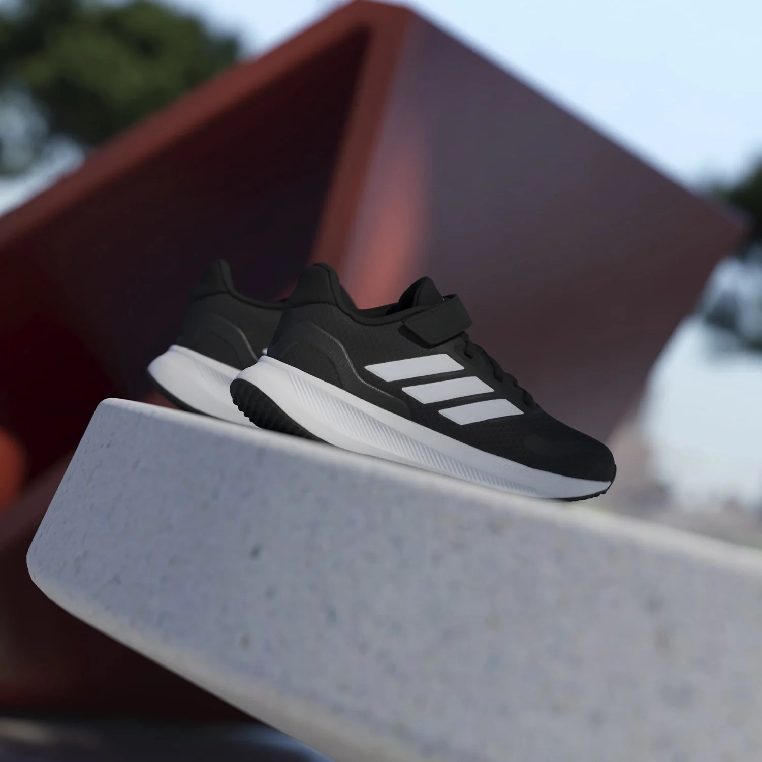 adidas Originals Core Black/Ftwr White/Ftwr White Runfalcon 5 El C Sneakers - Image 4