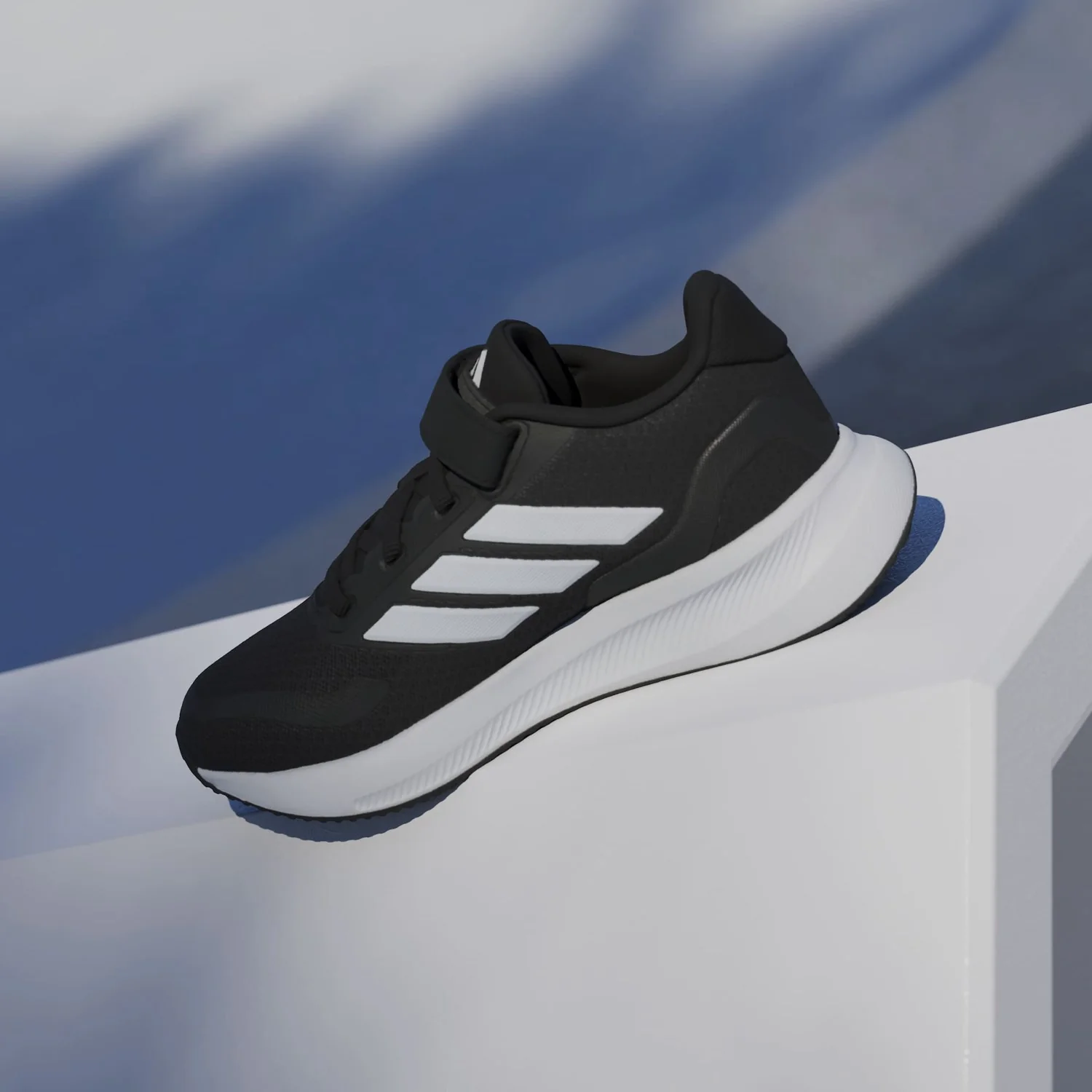 adidas Originals Core Black/Ftwr White/Ftwr White Runfalcon 5 El C Sneakers - Image 5