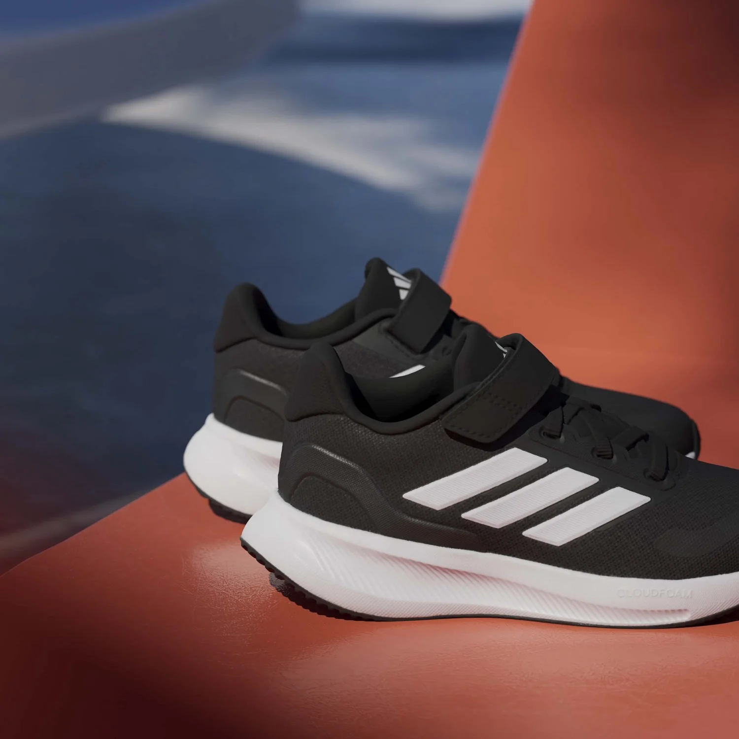 adidas Originals Core Black/Ftwr White/Ftwr White Runfalcon 5 El C Sneakers - Image 7