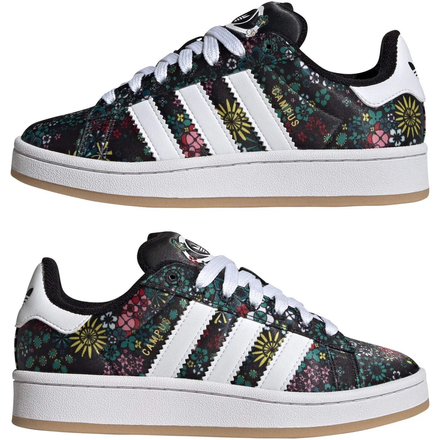 adidas Originals Core Black/Ftwr White/Gold Met. Campus 00S J Sneakers - Image 5