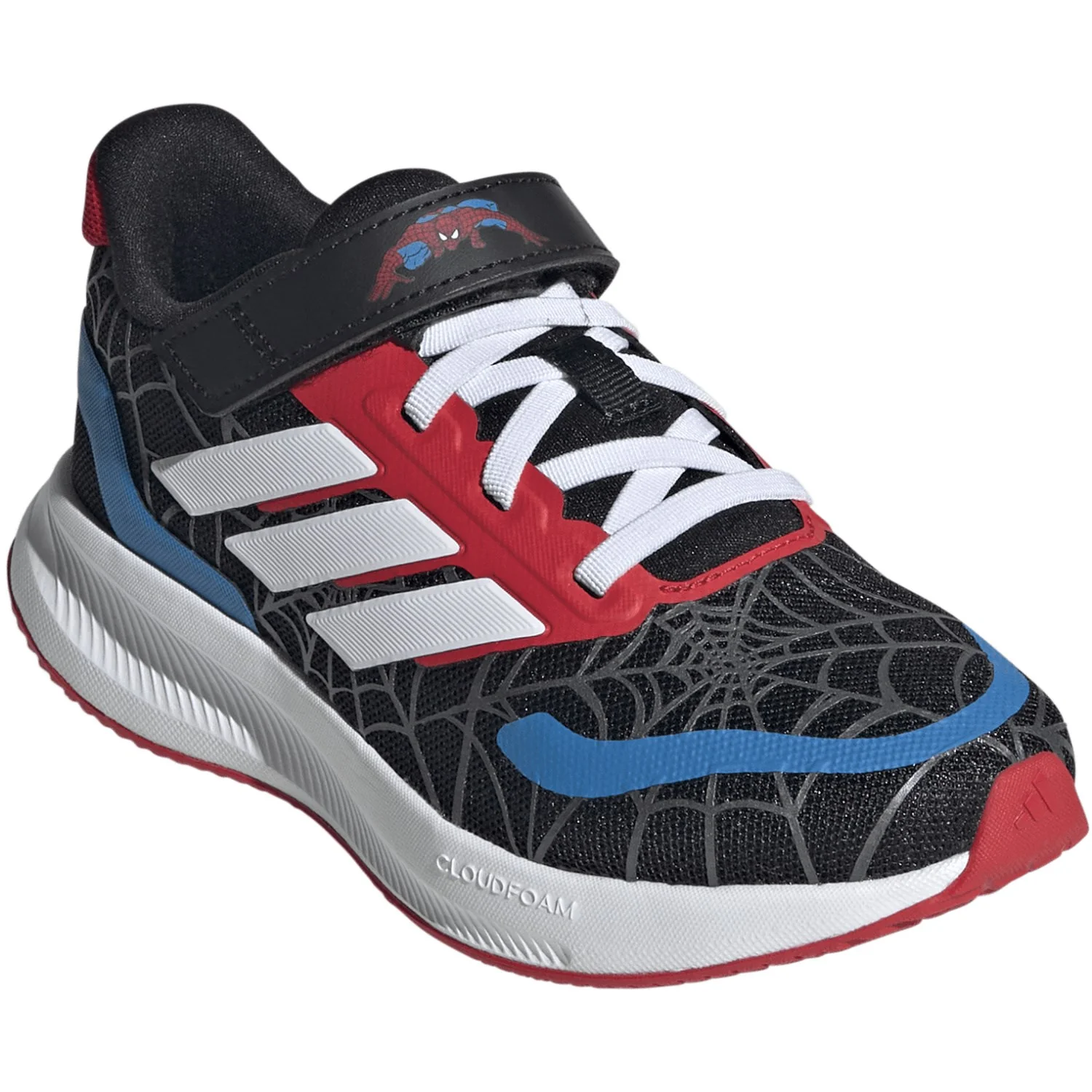 adidas Originals Core Black/Ftwr White/Pure Ruby Runfalcon Spider-Man El C Sneakers - Image 2