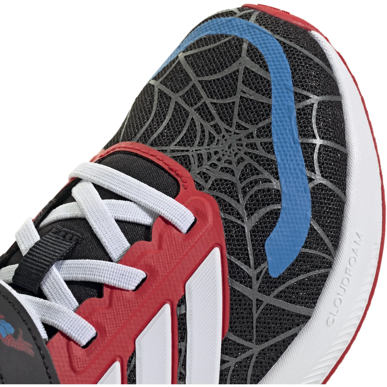 adidas Originals Core Black/Ftwr White/Pure Ruby Runfalcon Spider-Man El C Sneakers - Image 3