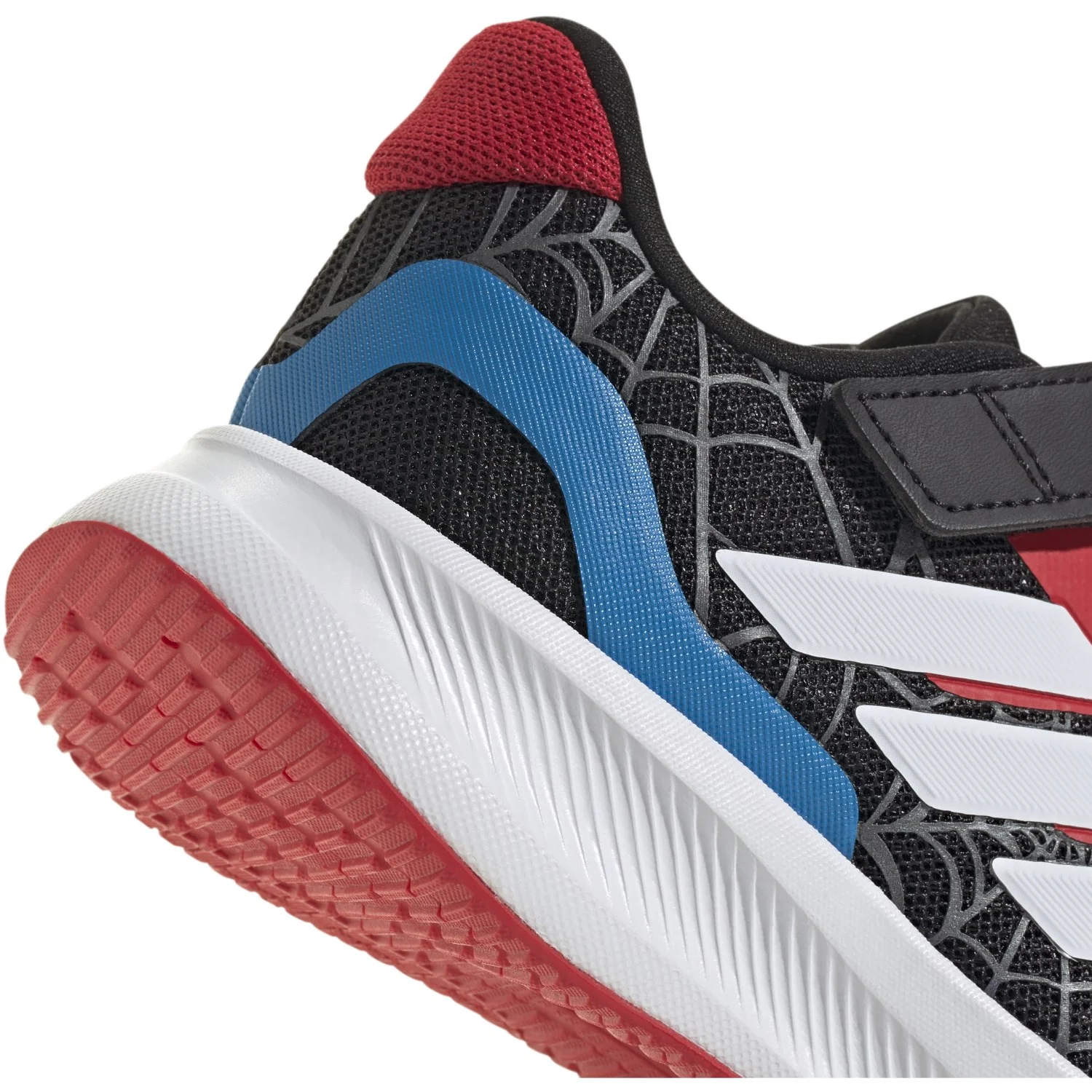 adidas Originals Core Black/Ftwr White/Pure Ruby Runfalcon Spider-Man El C Sneakers - Image 4