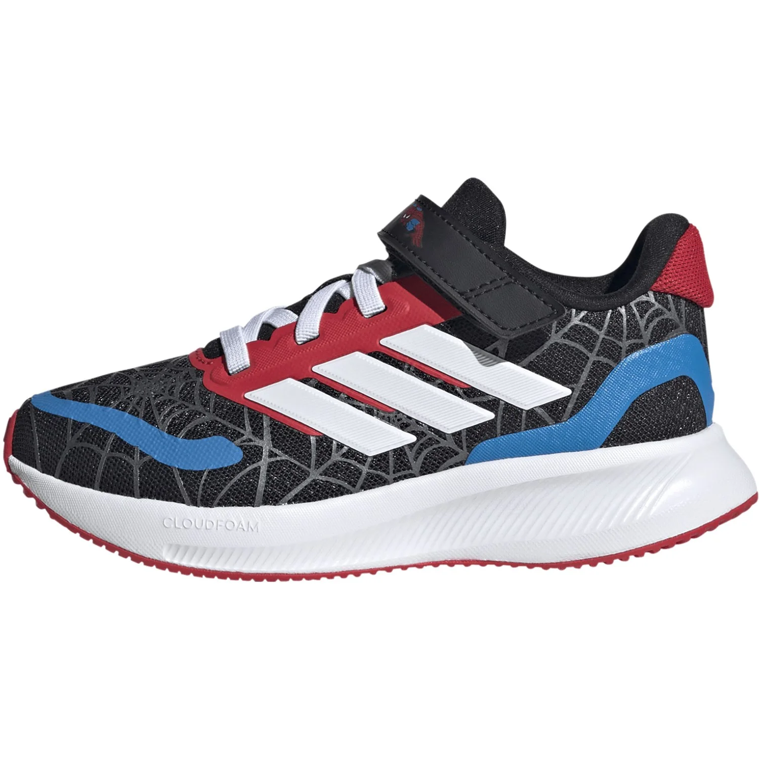 adidas Originals Core Black/Ftwr White/Pure Ruby Runfalcon Spider-Man El C Sneakers - Image 6