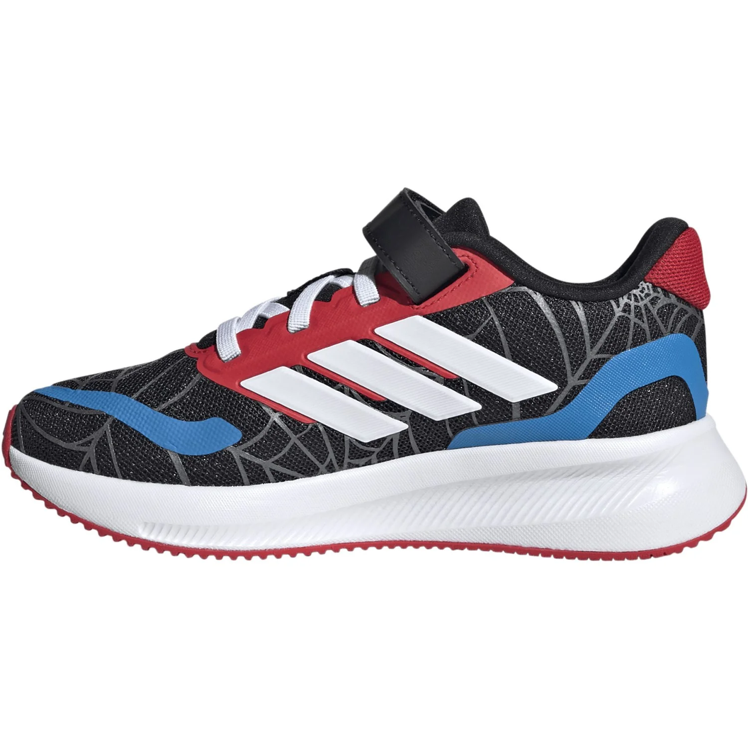 adidas Originals Core Black/Ftwr White/Pure Ruby Runfalcon Spider-Man El C Sneakers - Image 7