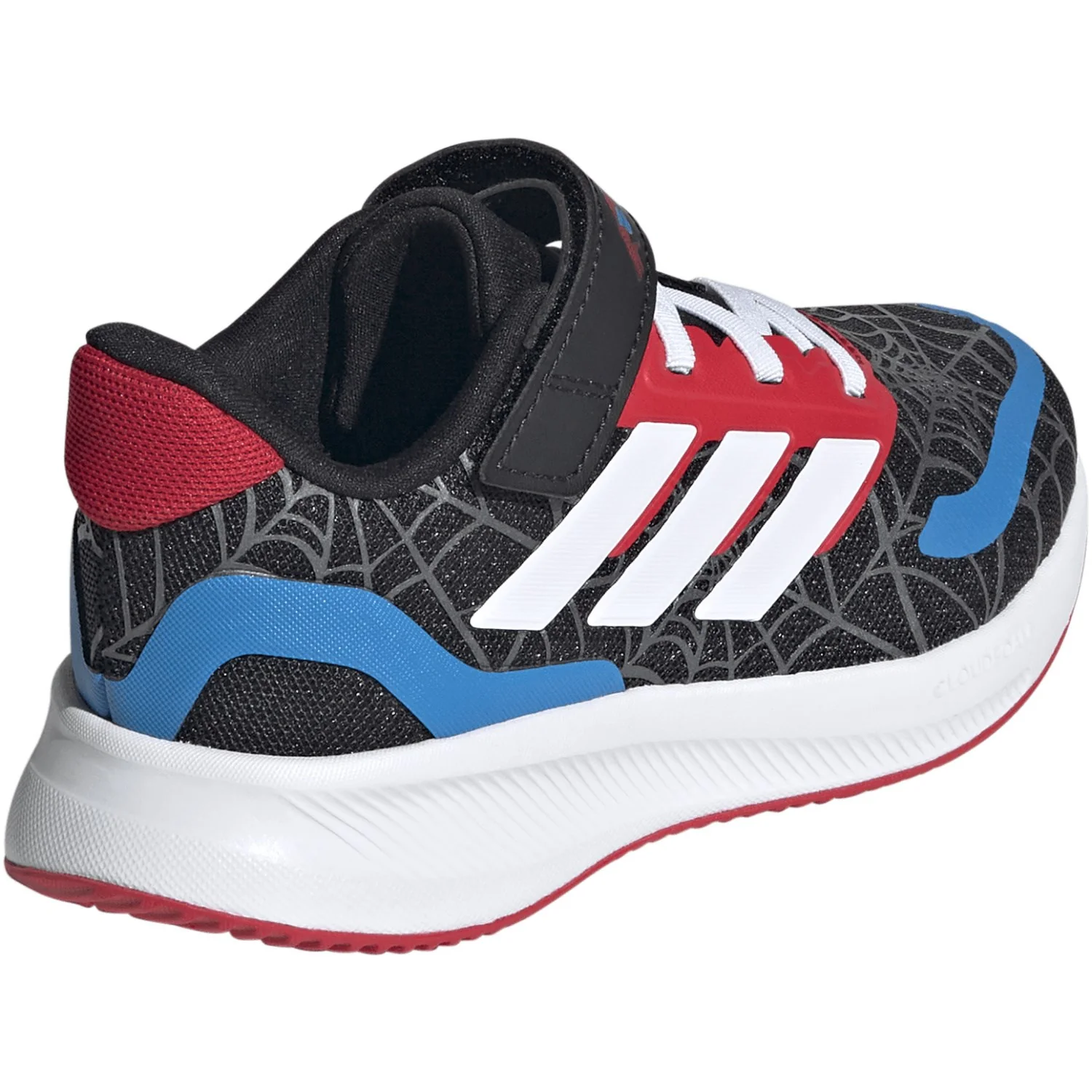 adidas Originals Core Black/Ftwr White/Pure Ruby Runfalcon Spider-Man El C Sneakers - Image 8
