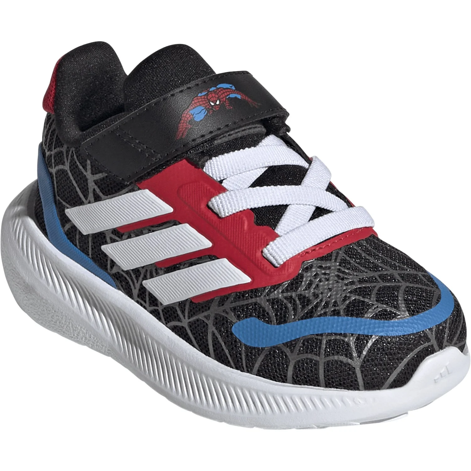 adidas Originals Core Black/Ftwr White/Pure Ruby Runfalcon Spider-Man El I Sneakers - Image 2