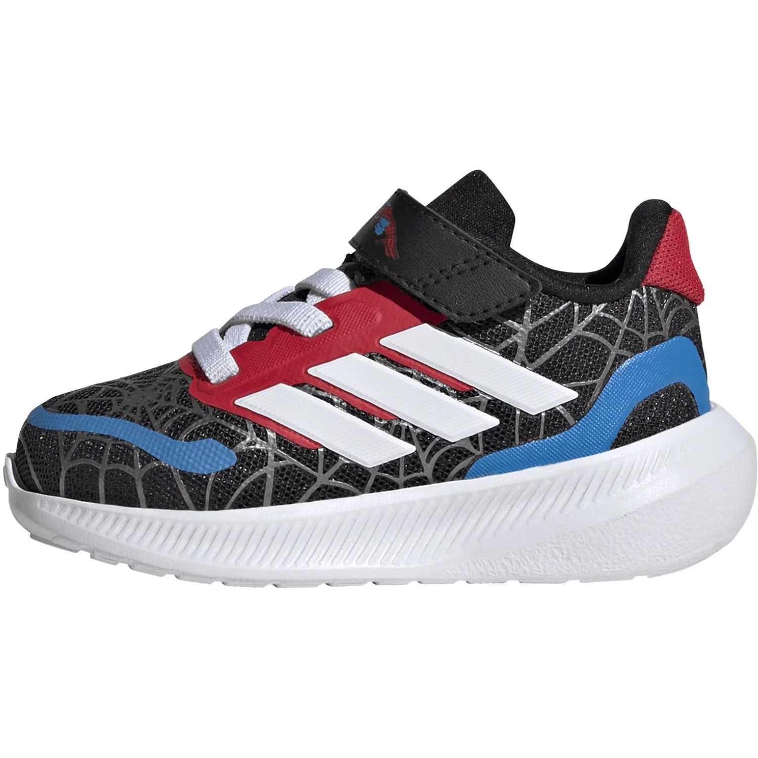 adidas Originals Core Black/Ftwr White/Pure Ruby Runfalcon Spider-Man El I Sneakers - Image 6