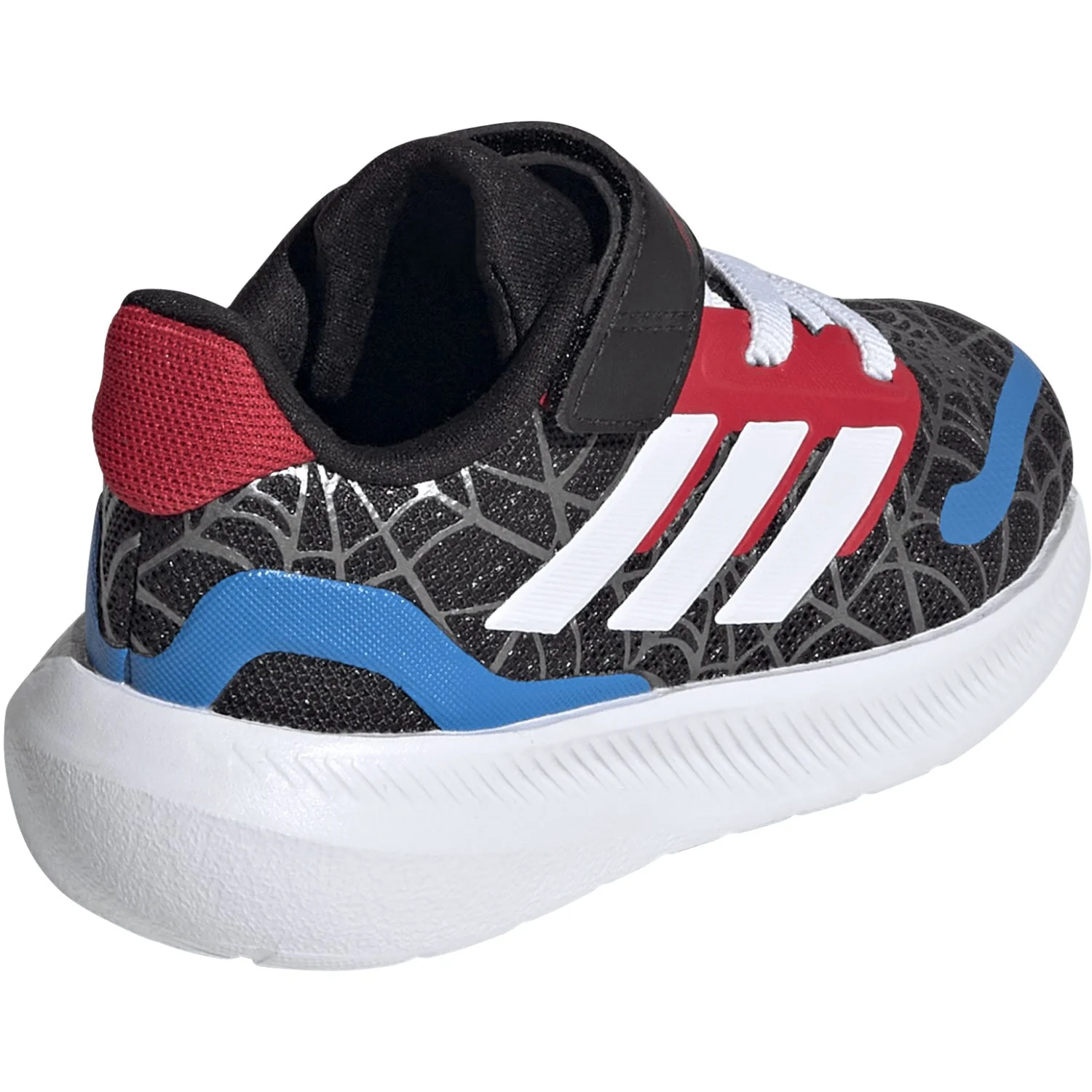 adidas Originals Core Black/Ftwr White/Pure Ruby Runfalcon Spider-Man El I Sneakers - Image 8