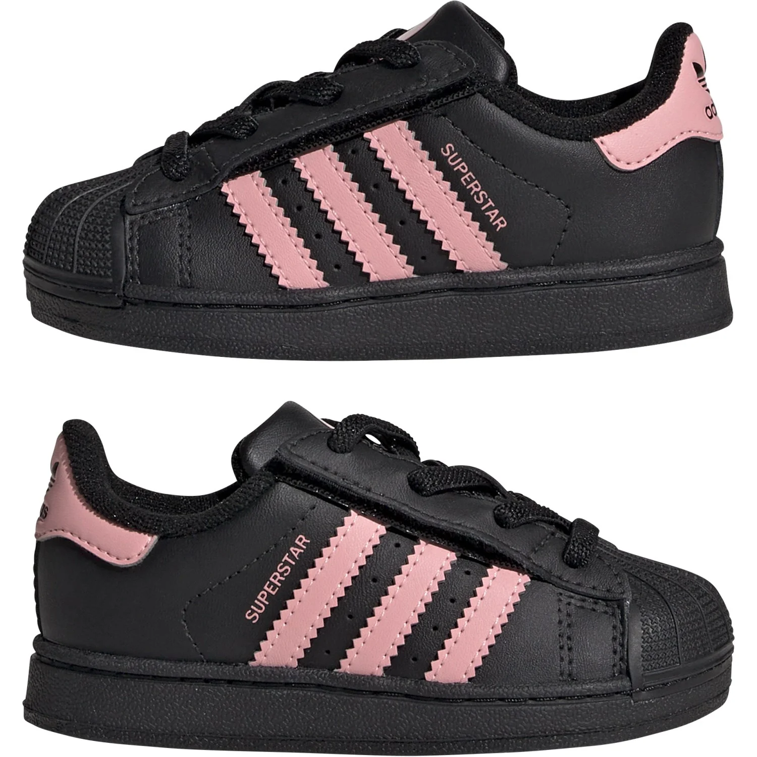 adidas Originals Core Black/Glow Pink/Core Black Superstar Ii Cf El I Sneakers - Image 6