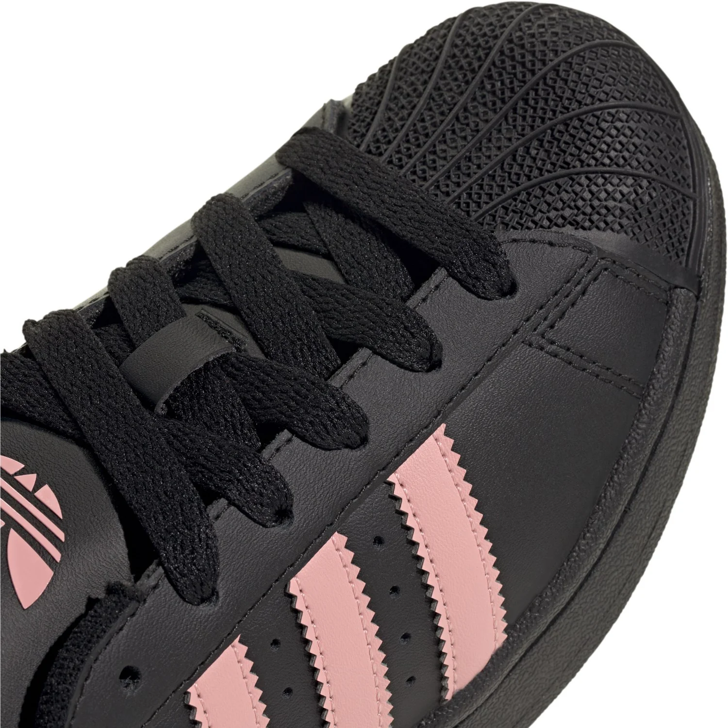 adidas Originals Core Black/Glow Pink/Core Black Superstar Ii J Sneakers - Image 3