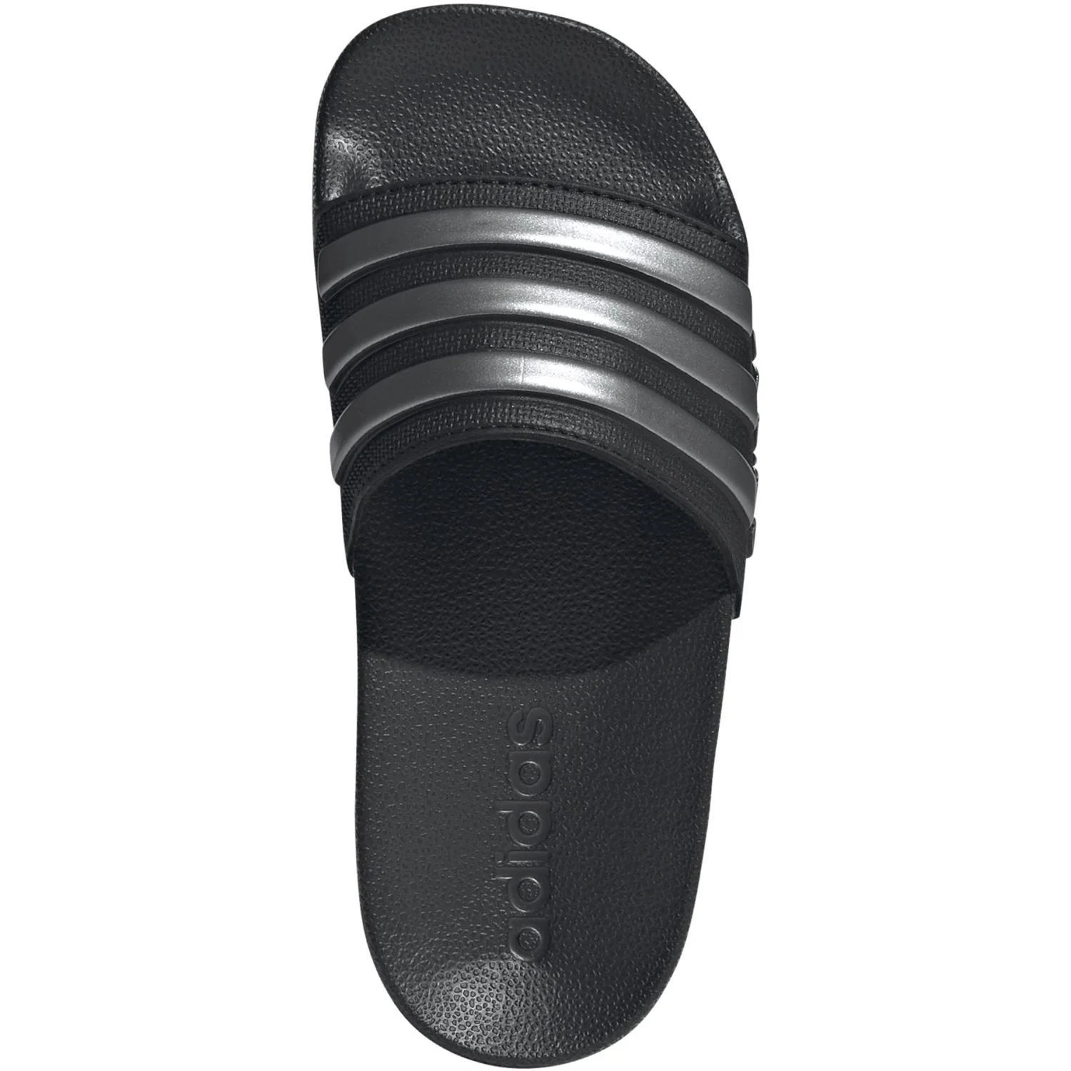 adidas Originals Core Black/Iron Met./Core Black Adilette Shower K Sandal - Image 9