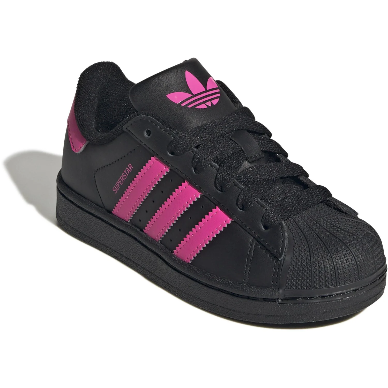 adidas Originals Core Black/Lucid Pink/Core Black Superstar Ii C Sneakers - Image 2