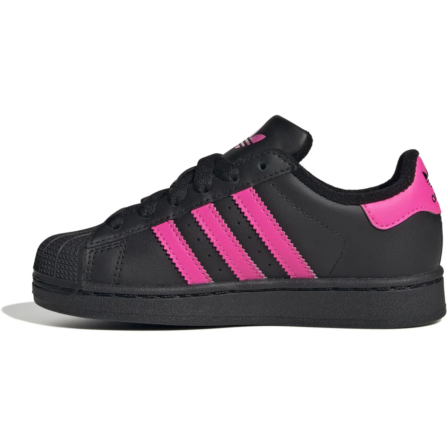 adidas Originals Core Black/Lucid Pink/Core Black Superstar Ii C Sneakers - Image 6