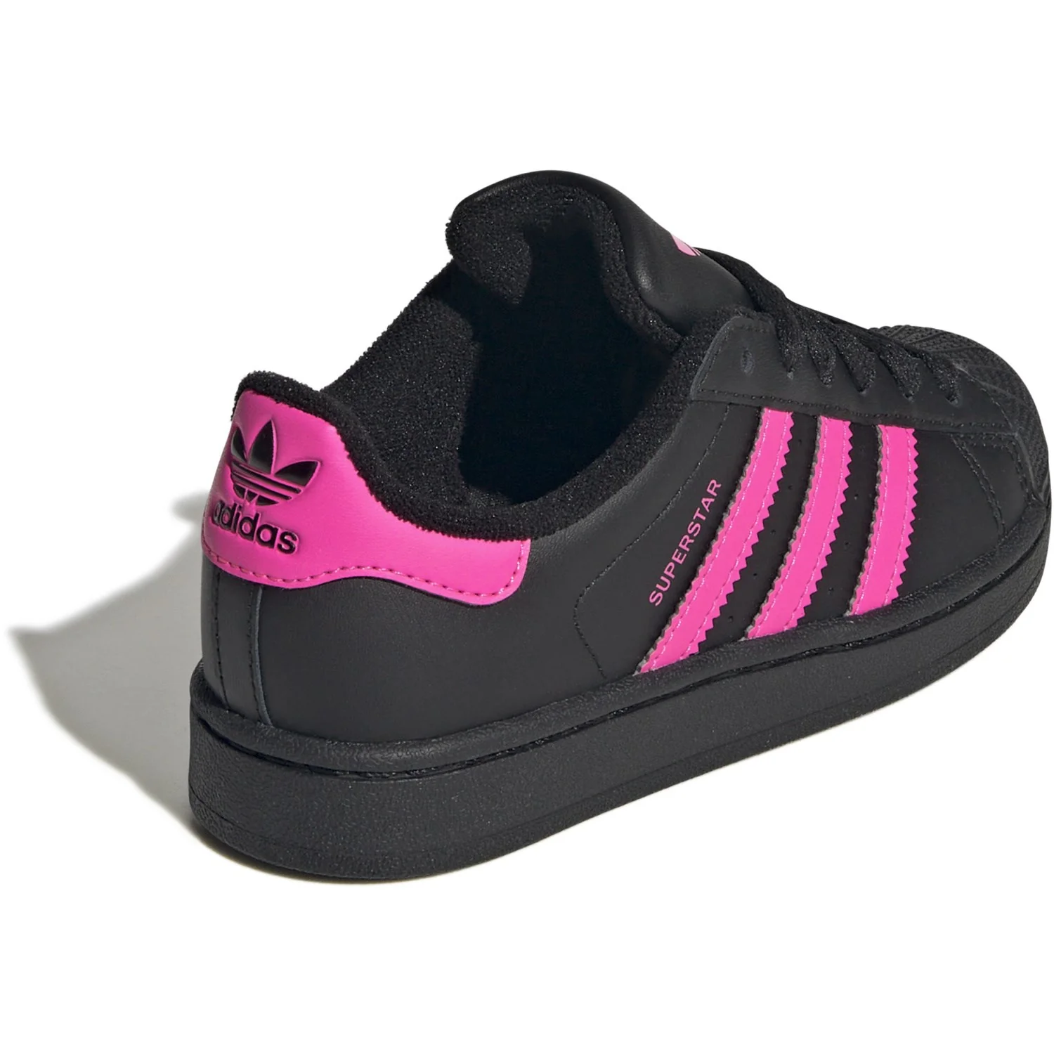adidas Originals Core Black/Lucid Pink/Core Black Superstar Ii C Sneakers - Image 9