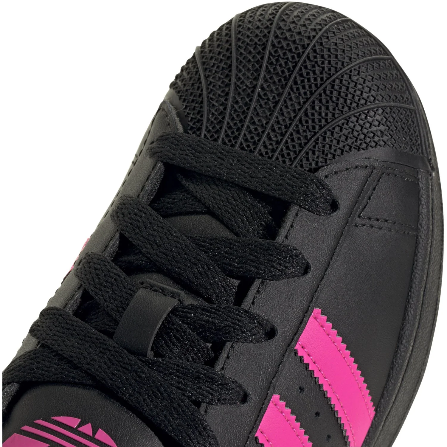 adidas Originals Core Black/Lucid Pink/Core Black Superstar Ii J Sneakers - Image 3