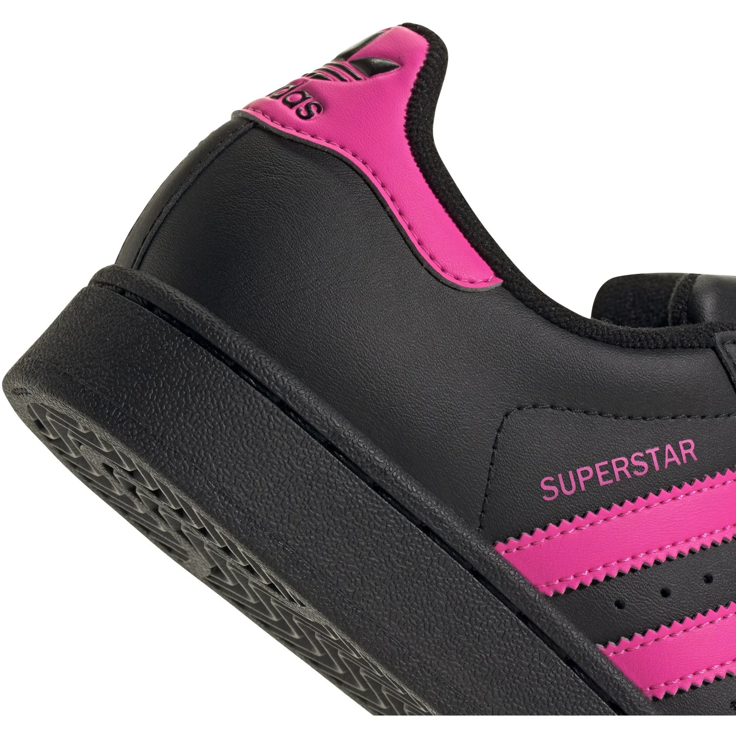 adidas Originals Core Black/Lucid Pink/Core Black Superstar Ii J Sneakers - Image 4