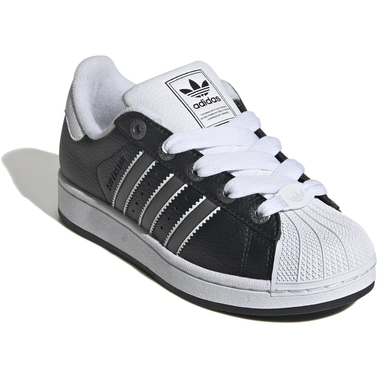 adidas Originals Core Black/Matte Silver/Ftwr White Superstar Ii J Sneakers - Image 2