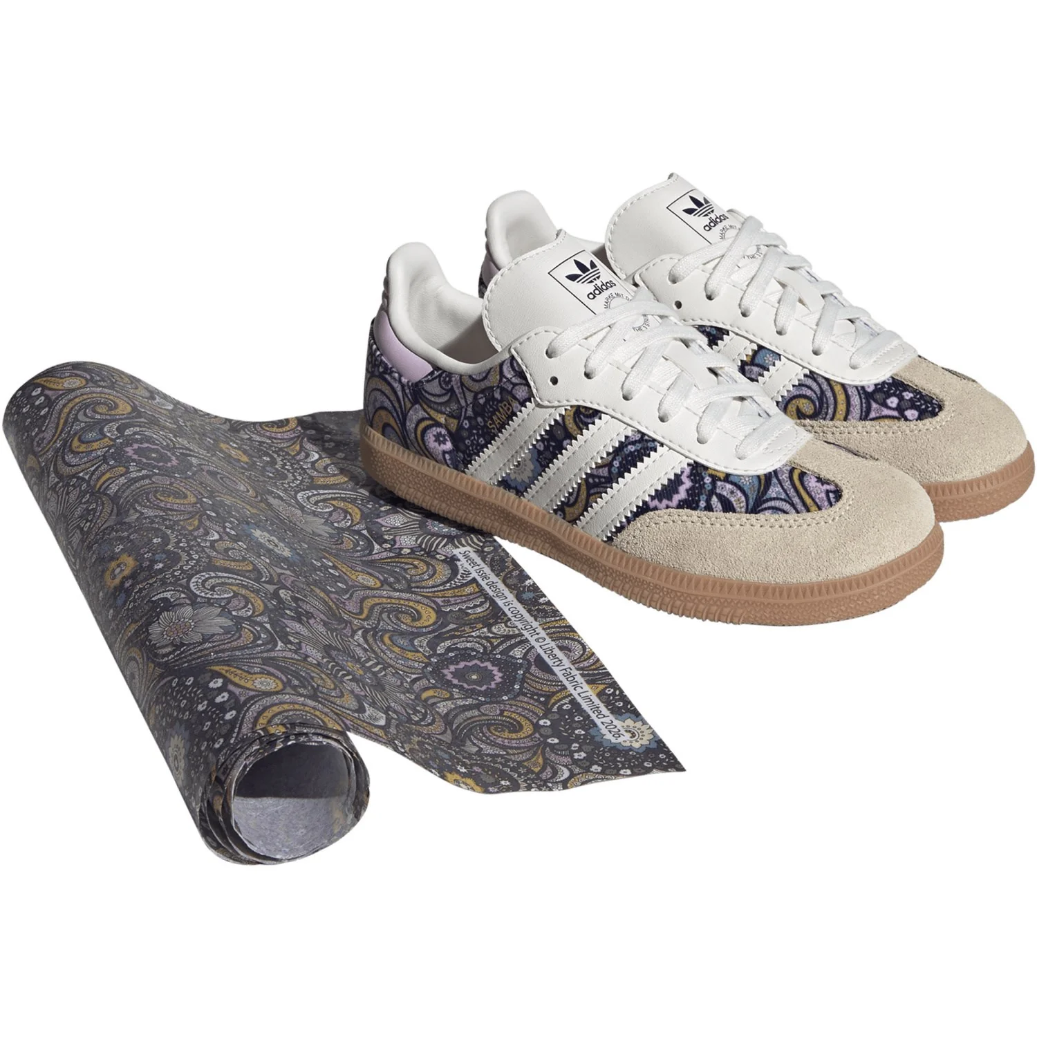 adidas Originals Core White Orchid Fusion Gum 2 Samba Og C Sneakers - Image 3
