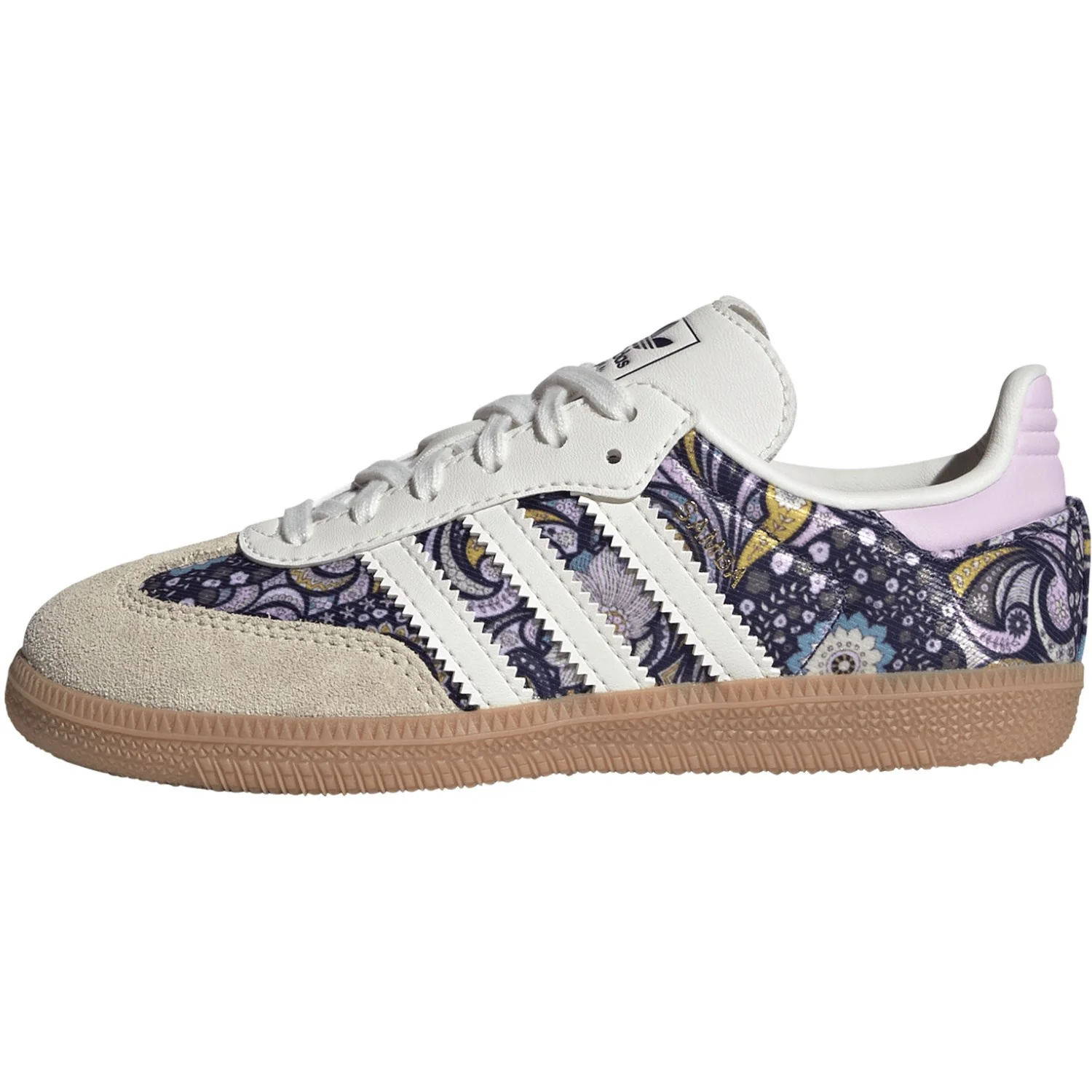 adidas Originals Core White Orchid Fusion Gum 2 Samba Og C Sneakers - Image 7